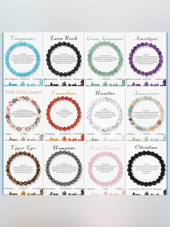 Jewelry - Rose Quartz Beaded Bracelet (CHOOSE 1)
